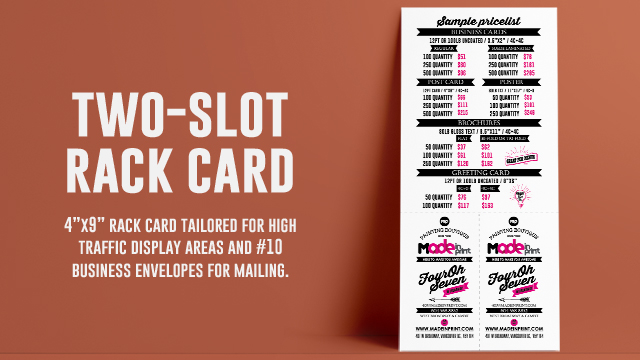 Two-Slot Rack Card